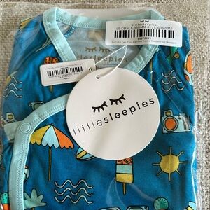Little Sleepies NWT Primary Rainbow Crossover set NB